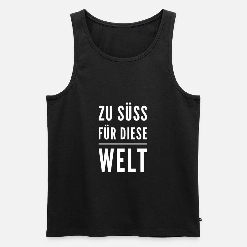 so süß - Männer Premium Bio Tank Top - Schwarz