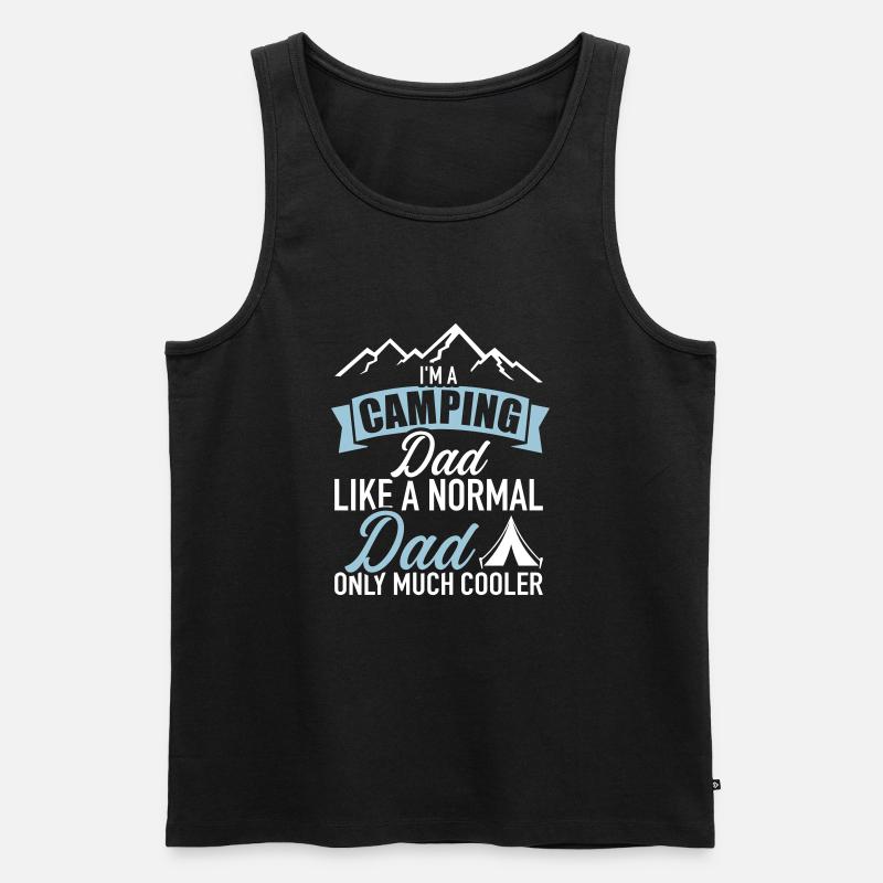 Camping - Männer Premium Bio Tank Top - Schwarz