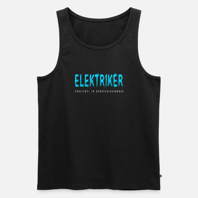 Elektriker Handwerker Design - Männer Premium Bio Tank Top - Schwarz