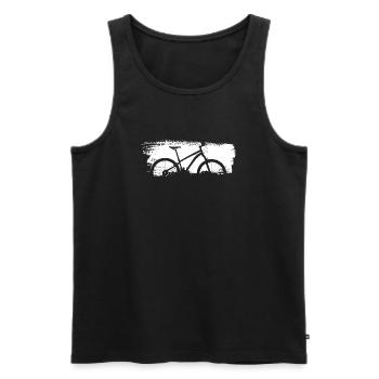 Silhouette de vélo urbain Graphic - Débardeur bio Premium Homme - noir - Devant - AI Model Male 178 light (178cm)