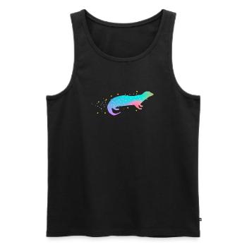 Sea Otter Gradient - Men's Premium Organic Tank Top - black - Front - Michal (187cm)