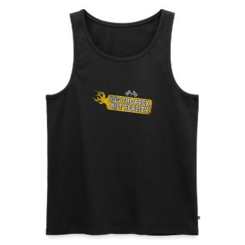 Umarme den Apex, nicht die Realität - Männer Premium Bio Tank Top - Schwarz - Vorne - AI Model Male 178 light (178cm)