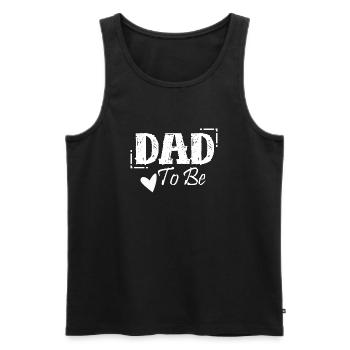 Dad to be für alle Väter - Männer Premium Bio Tank Top - Schwarz - Vorne - Michal (187cm)