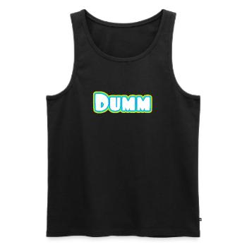 Partnershirt Paarshirt 1 - Dumm und Dümmer - Männer Premium Bio Tank Top - Schwarz - Vorne - AI Model Male 178 light (178cm)
