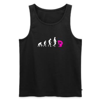 Quote for a contortionist - Men's Premium Organic Tank Top - black - Front - Michal (187cm)