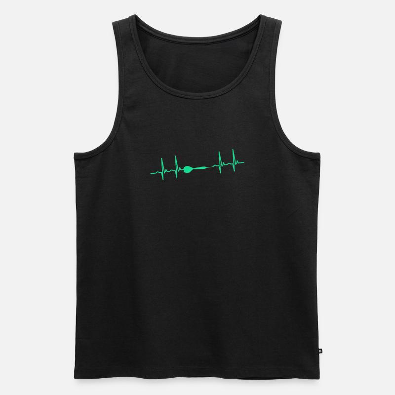 Dart Darter Darten - Männer Premium Bio Tank Top - Schwarz