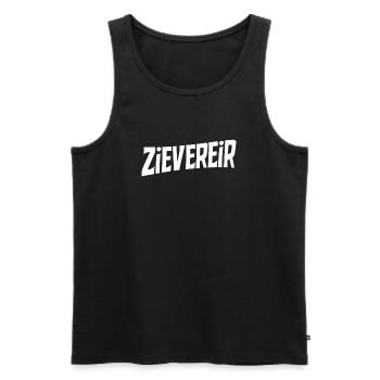 Zievereir, T-shirt en dialecte flamand - Débardeur bio Premium Homme - noir - Devant - Michal (187cm)