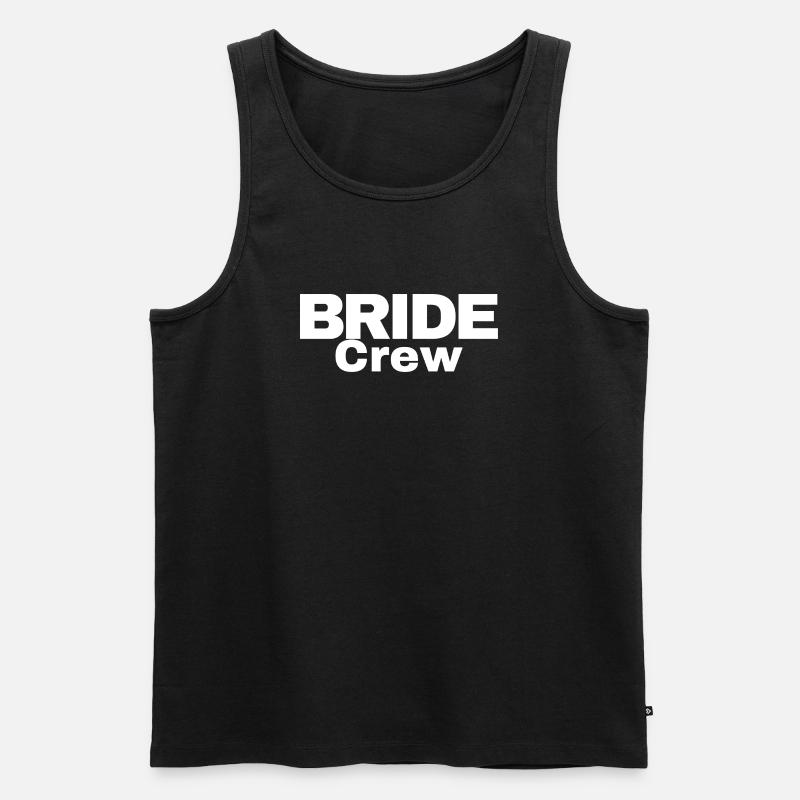 Bride Crew - Männer Premium Bio Tank Top - Schwarz
