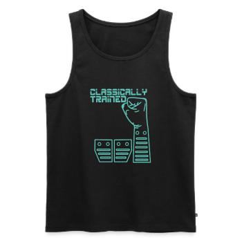 Manuelle Gangschaltung Knüppelschaltung - Männer Premium Bio Tank Top - Schwarz - Vorne - AI Model Male 178 light (178cm)
