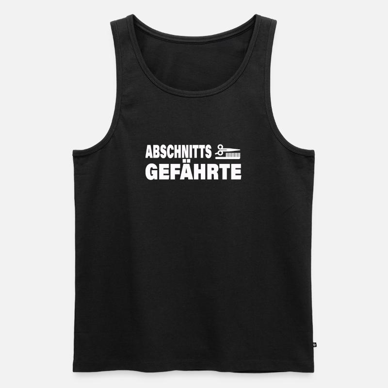 ABSCHNITTSGEFÄHRTE - Männer Premium Bio Tank Top - Schwarz