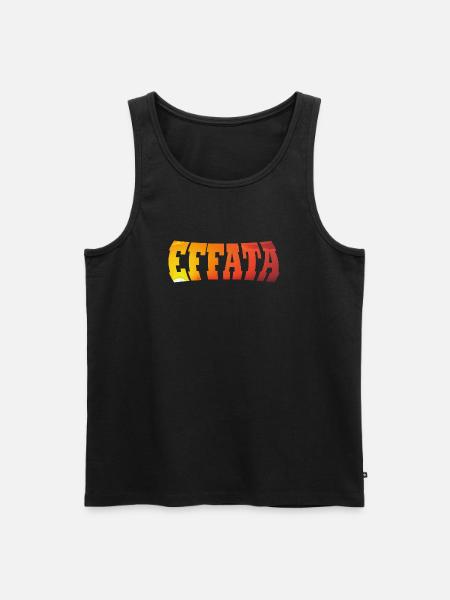 EFFATA - Men's Premium Organic Tank Top - black