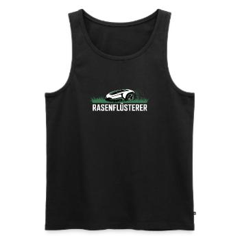 Rasenflüsterer Garten Rasenmäher Rasenflüsterer - Männer Premium Bio Tank Top - Schwarz - Vorne - Michal (187cm)