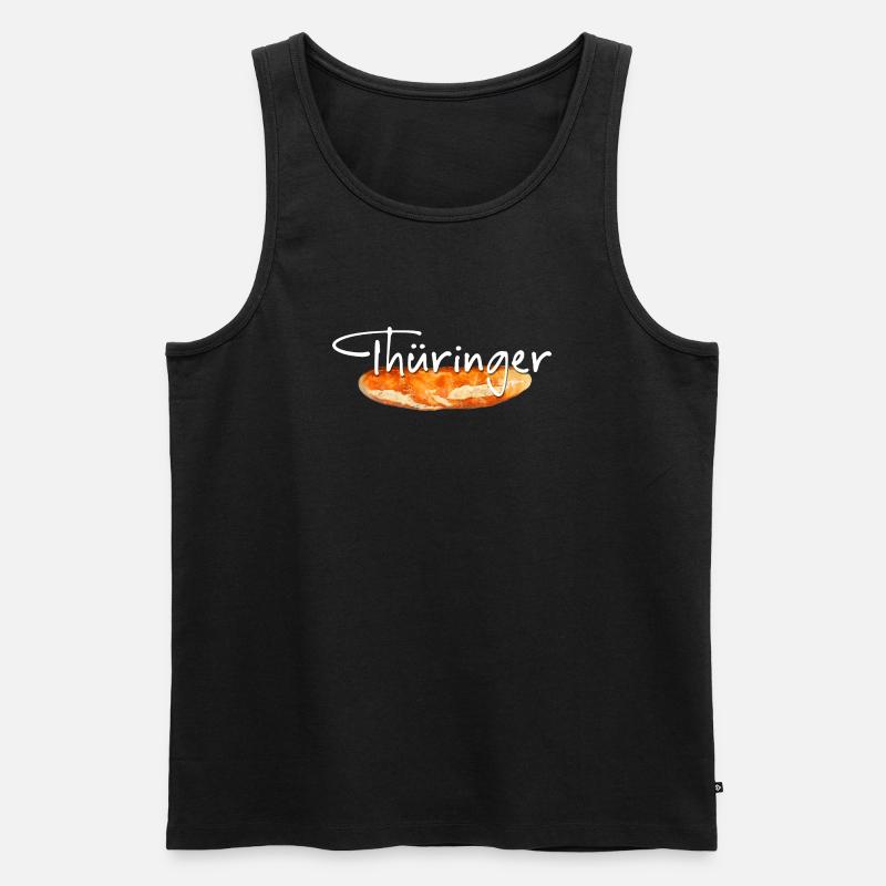 Thüringer Bratwurst - Männer Premium Bio Tank Top - Schwarz