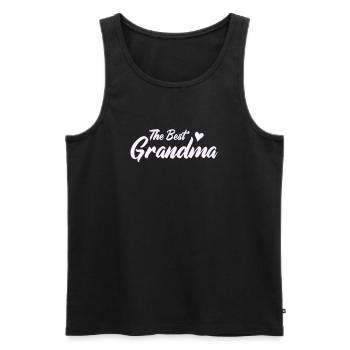 Meilleur design de cœur de grand-mère - Débardeur bio Premium Homme - noir - Devant - Michal (187cm)
