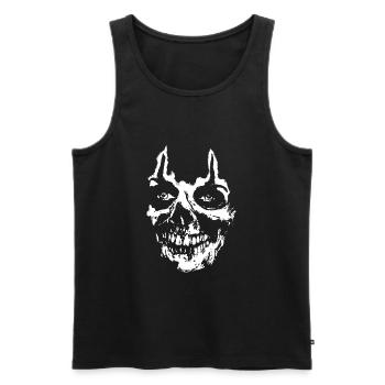 Psycho Horror Psycho Horror - Männer Premium Bio Tank Top - Schwarz - Vorne - AI Model Male 178 light (178cm)