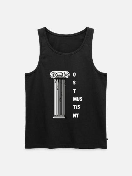 Lateinlehrer Spruch Latein Unterricht Latein - Männer Premium Bio Tank Top - Schwarz