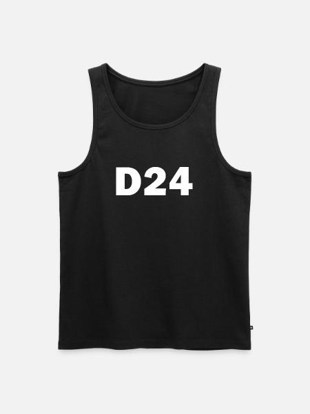 D24 - Men's Premium Organic Tank Top - black