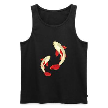 Kois - Débardeur bio Premium Homme - noir - Devant - Michal (187cm)