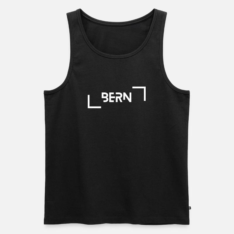 Bern - Männer Premium Bio Tank Top - Schwarz