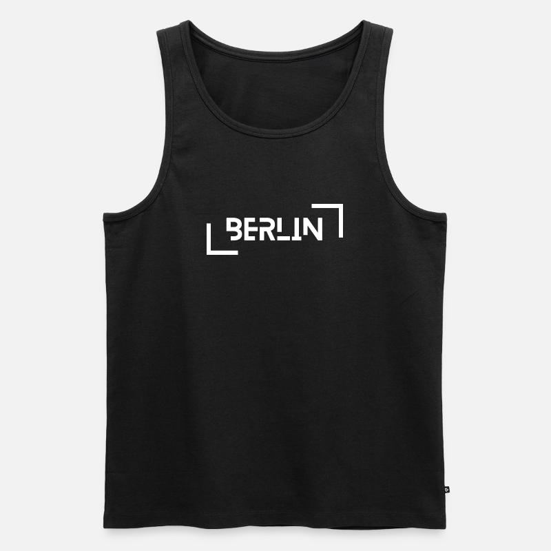 Berlin - Männer Premium Bio Tank Top - Schwarz