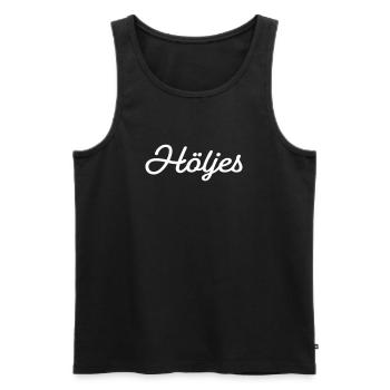 Boîtier blanc - Débardeur bio Premium Homme - noir - Devant - Michal (187cm)