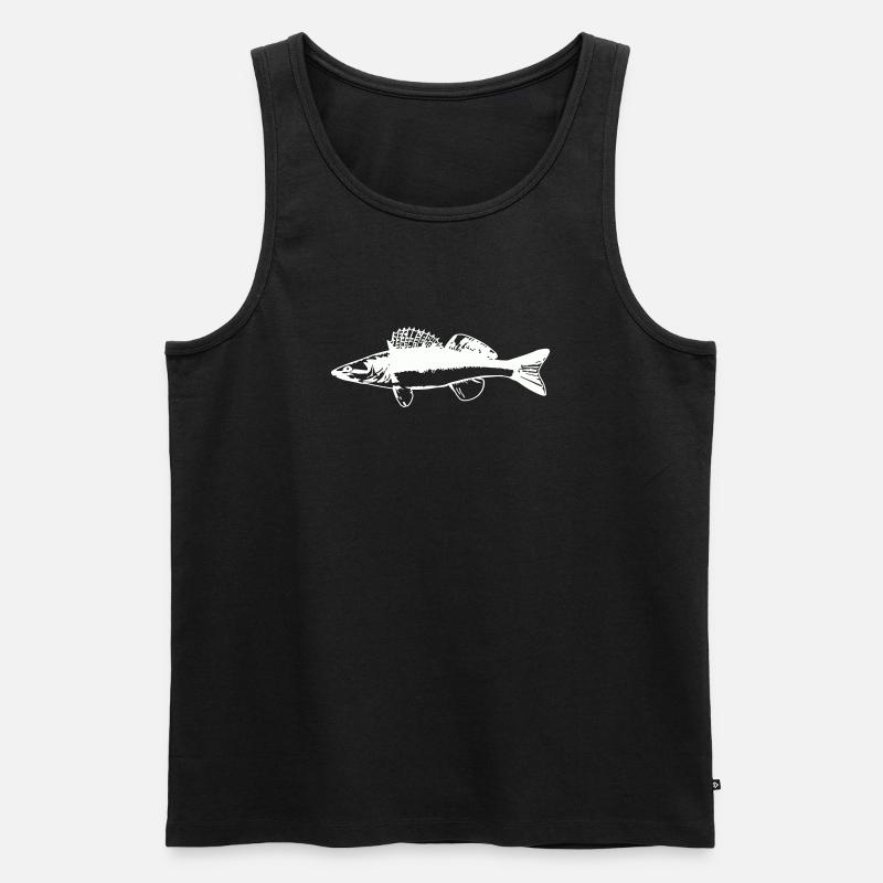 Poisson avec mouvement de l’eau - Débardeur bio Premium Homme - noir