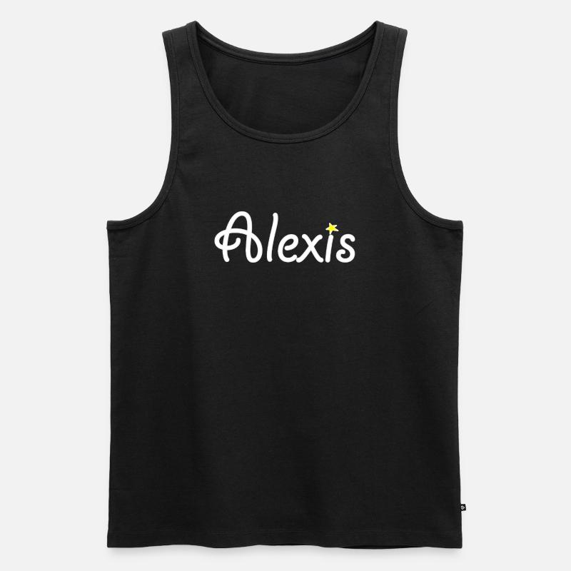 Alexis - Männer Premium Bio Tank Top - Schwarz