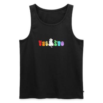 Plant Cactus Cacti - Men's Premium Organic Tank Top - black - Front - AI Model Male 178 light (178cm)