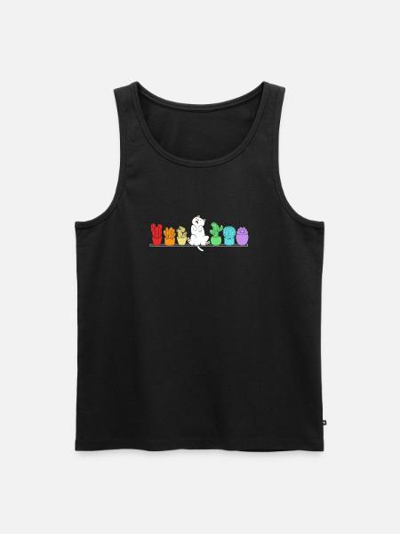 Plant Cactus Cacti - Men's Premium Organic Tank Top - black