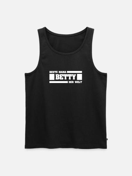 Geschenk für Betty - Männer Premium Bio Tank Top - Schwarz