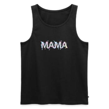 Mom Lettering - Mother's Day - Men's Premium Organic Tank Top - black - Front - AI Model Male 178 light (178cm)