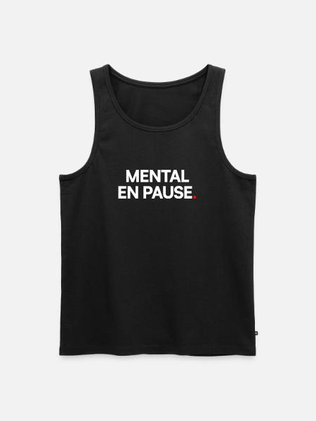 Mental pause - Men's Premium Organic Tank Top - black