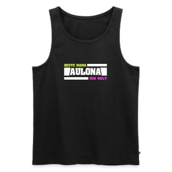 Beste Mama Alona der Welt - Männer Premium Bio Tank Top - Schwarz - Vorne - Michal (187cm)