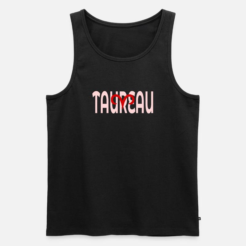 Stier März April - Männer Premium Bio Tank Top - Schwarz