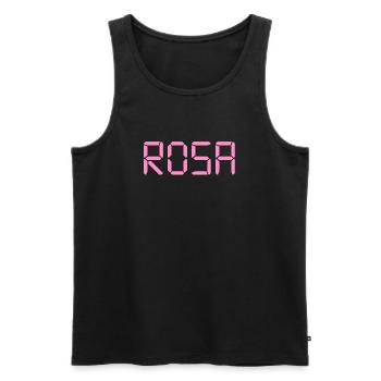Pink – LCD - Männer Premium Bio Tank Top - Schwarz - Vorne - Michal (187cm)