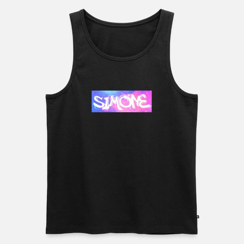 Simone - Männer Premium Bio Tank Top - Schwarz
