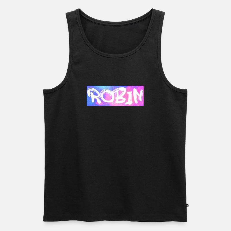 Robin Name Geschenk Geschenkidee Galaxie - Männer Premium Bio Tank Top - Schwarz