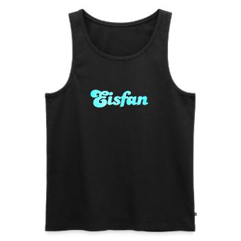 Eisfan cool Statement Eiscreme Eis Eiskrem Fan - Männer Premium Bio Tank Top - Schwarz - Vorne - Michal (187cm)