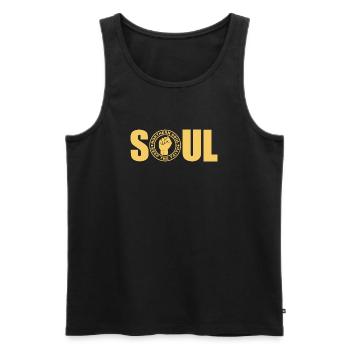 Northern Soul - Keep The Faith - Men's Premium Organic Tank Top - black - Front - Michal (187cm)