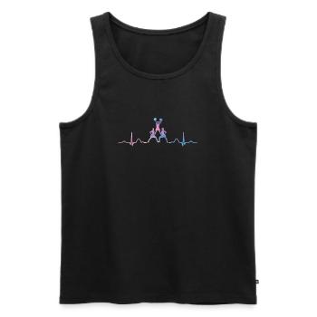 Cheerleader Cheer Mom Cheerleading - Men's Premium Organic Tank Top - black - Front - Michal (187cm)