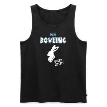 Bowling Oster Outfit Ostergeschenk Bowlen - Männer Premium Bio Tank Top - Schwarz - Vorne - Michal (187cm)