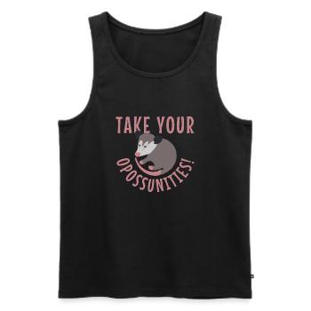 Saisissez vos opportunités Cute Possum Ironic - Débardeur bio Premium Homme - noir - Devant - Michal (187cm)