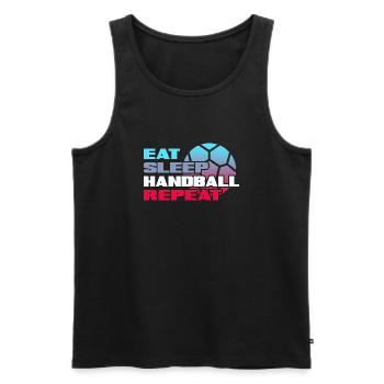 Handball Handball Player Handball-Life - Men's Premium Organic Tank Top - black - Front - AI Model Male 178 light (178cm)