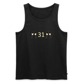 31st Birthday 31 Years Anniversary 31 Years Count l31 - Men's Premium Organic Tank Top - black - Front - AI Model Male 178 light (178cm)