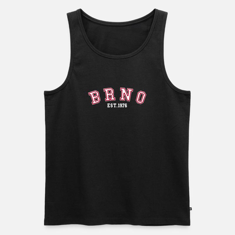 Brünn gegründet 1976 - Männer Premium Bio Tank Top - Schwarz