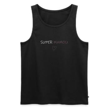 super mamou - Débardeur bio Premium Homme - noir - Devant - Michal (187cm)