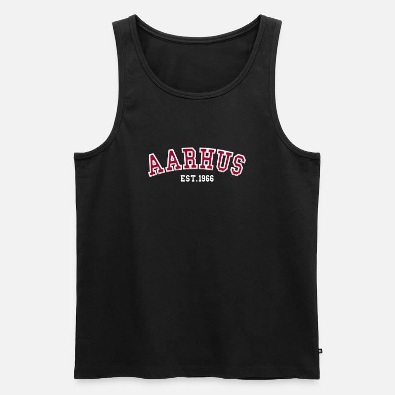 Aarhus gegründet 1966 - Männer Premium Bio Tank Top - Schwarz
