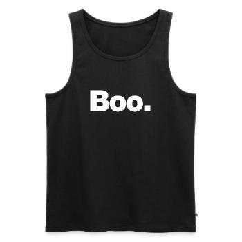 Buhruf - Männer Premium Bio Tank Top - Schwarz - Vorne - AI Model Male 178 light (178cm)
