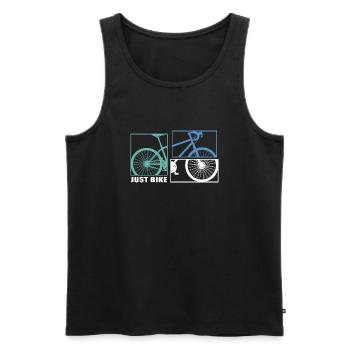 Bicycle Bicycle Chain Cyclist bikemosaic ride - Men's Premium Organic Tank Top - black - Front - Michal (187cm)