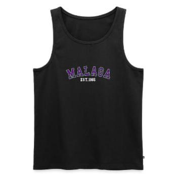 Málaga Gegründet 1965 - Männer Premium Bio Tank Top - Schwarz - Vorne - Michal (187cm)